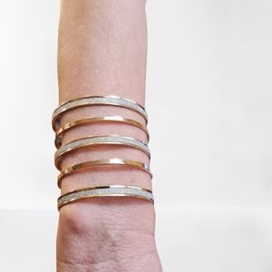 Goldtone & Diamond Bracelet